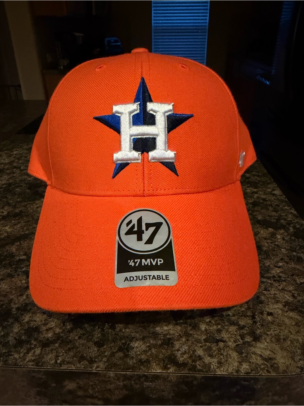 '47 Orange Houston Astros Hat with Navy & White Logo